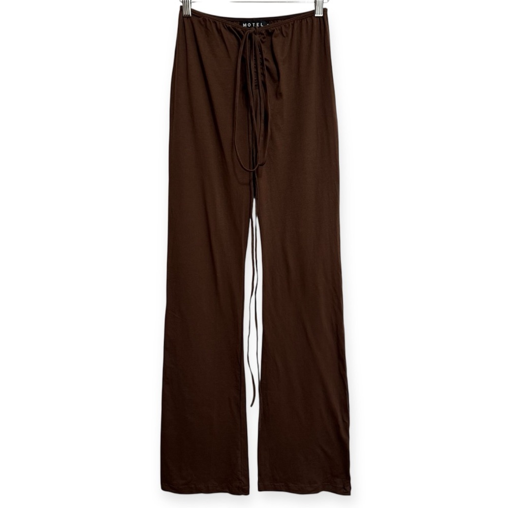 Motel Rocks Low Rise Tie‎ Ruched Bootcut Pants
